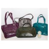 Lot of 4 Faux Snake Skin Purses – Designer & Brand Mix