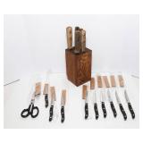 Variety of Knives with Knife Blocks – Chicago Cutlery & Oneida