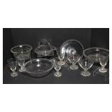 Imperial Candlewick Glassware Set – 12 Pieces (1930s–1950s)