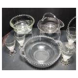 Imperial Candlewick Glassware Set – 12 Pieces (1930s–1950s)