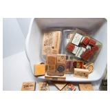 Variety of Holiday Rubber Ink Stamps