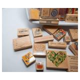 Variety of Holiday Rubber Ink Stamps