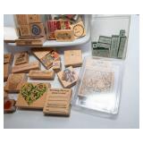 Variety of Holiday Rubber Ink Stamps