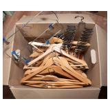 Lot of 35 Wooden Hangers – Includes Tie & Pants Hangers