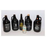Set of 5 Craft Beer Growlers – Various Breweries