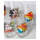 Set of 10 1982 Smurf Glasses