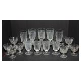 Caprice Clear Pressed Glassware by Cambridge – 16 Pieces