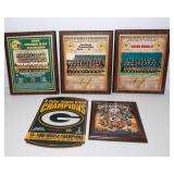 Green Bay Packers Super Bowl Plaques – 5-Piece Collection