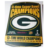 Green Bay Packers Super Bowl Plaques – 5-Piece Collection