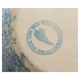 Red Wing Stoneware Spongeware Bowls – Set of 6, Blue