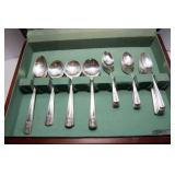 Oneida Community Silverplate Flatware Set – Complete with Wooden Box