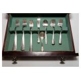 Oneida Community Silverplate Flatware Set – Complete with Wooden Box