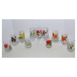 1950s Brockway “Flower of the Month” Drinking Glasses – Set of 11