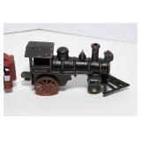 Antique Cast Iron Train Set with Track Gauge C1209