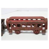 Antique Cast Iron Train Set with Track Gauge C1209