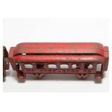 Antique Cast Iron Train Set with Track Gauge C1209
