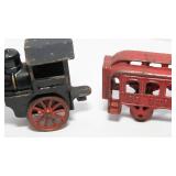 Antique Cast Iron Train Set with Track Gauge C1209