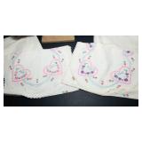 Vintage Hand Embroidered Table Linens