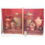 Set of 2 Coordinating Canvas Wrapped Prints – 21" x 27"