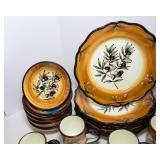 Handpainted Italian Olive Motif Dishware – 6-Person Set (#2)