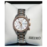 Seiko Two-Tone Mother of Pearl Watch – Original Box