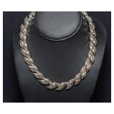 Vintage Silver-Tone Monet Necklace