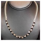 Vintage Monet Rhinestone Necklace – 17" Length
