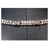 Vintage Monet Rhinestone Necklace – 17" Length
