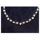 Vintage Monet Rhinestone Necklace – 17" Length