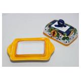 Artisca Made in Italy Tableware – Biscotti Jar, Butter Dish & Salt & Pepper Shakers