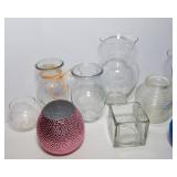 Variety of 11 Vases