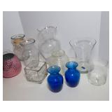 Variety of 11 Vases