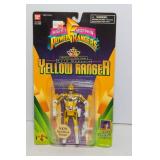 Bandai 1995 Mighty Morphin Power Rangers Special Edition Auto-Morphin Yellow Ranger Action Figure – Sealed