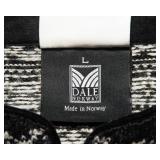 Dale of Norway Black & White Wool Olympic Sweater – Size Large