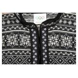 Dale of Norway Black & White Wool Olympic Sweater – Size Large