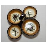 Handpainted Italian Olive Motif Serving Ware – 6 Pieces, Made in Italy