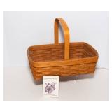 Longaberger Basket with Handle – 14.5" x 9"