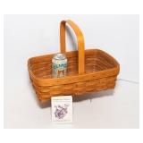 Longaberger Basket with Handle – 14.5" x 9"