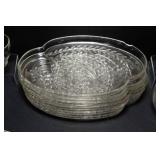 Vintage Federal Snack Plates & Cups – Homestead Wheat Pattern, Set of 16