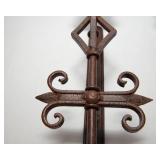 Hand-Forged Iron Wall Sconces – Set of 2, 24" Tall