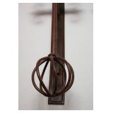 Hand-Forged Iron Wall Sconces – Set of 2, 24" Tall