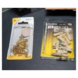Assorted Screws, Push Pins, Drywall Anchors & Miscellaneous Hardware