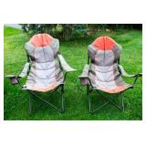 Set of 2 Cushioned Camping Chairs