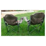 Set of 2 Cushioned Camping Chairs