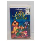 Sealed Black Diamond Disney VHS Tapes – Lot of 3: The Great Mouse Detective, 101 Dalmations, and Aladdin