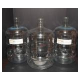 Set of 3 Plastic Carboys