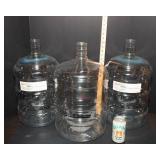 Set of 3 Plastic Carboys