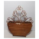 Danish Iron Sconces & Metal Wall Hanging – 3 Pieces