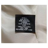 Michael Kors Cream Wool Coat with Faux Fur Hood – Size 10