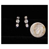 14K White Gold Diamond Earrings – 1.0 CTW